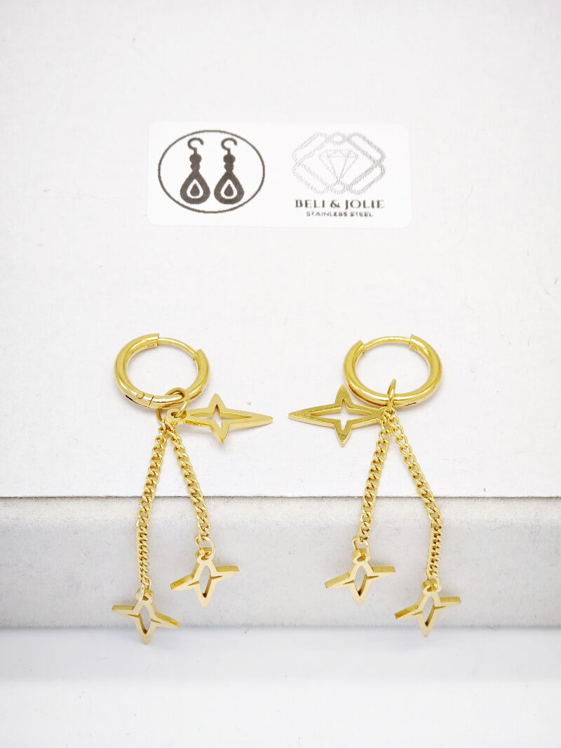 Edelstahl Ohrringe - L29