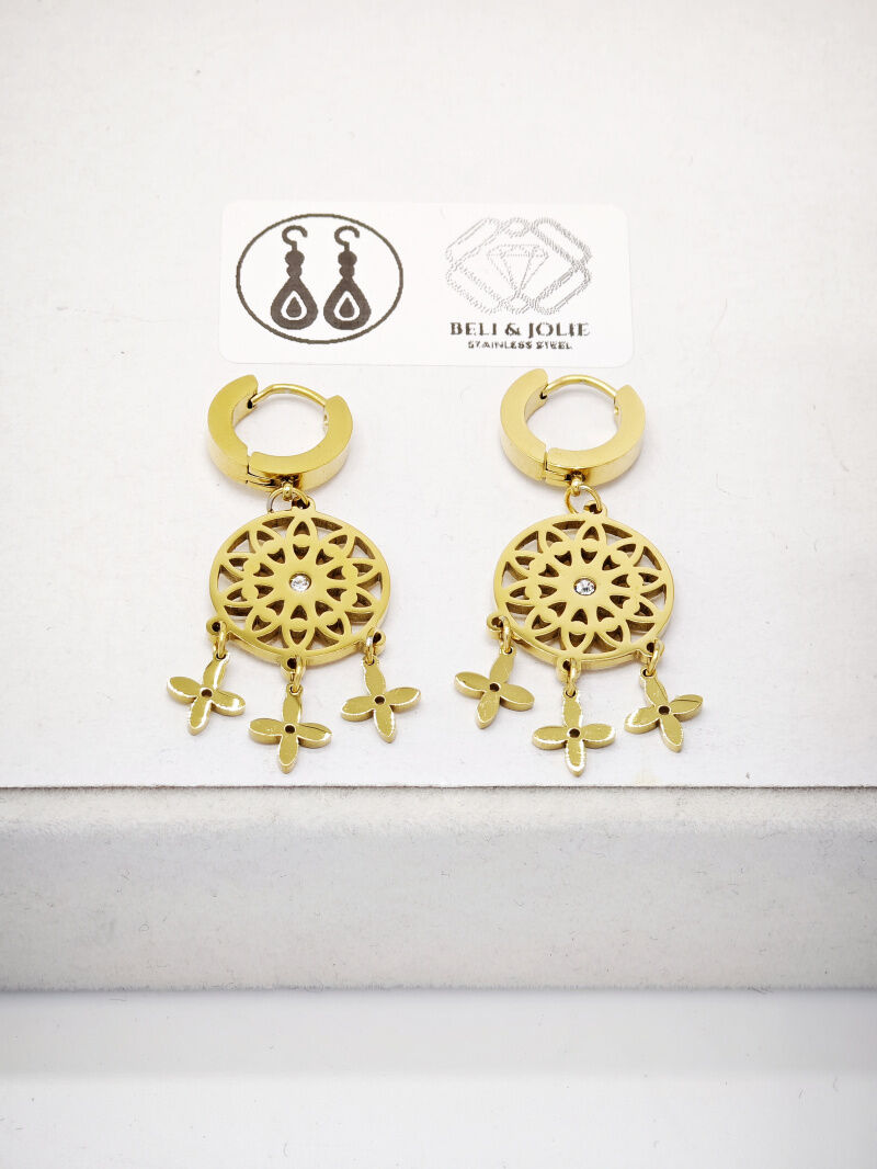 Edelstahl Ohrringe - L36