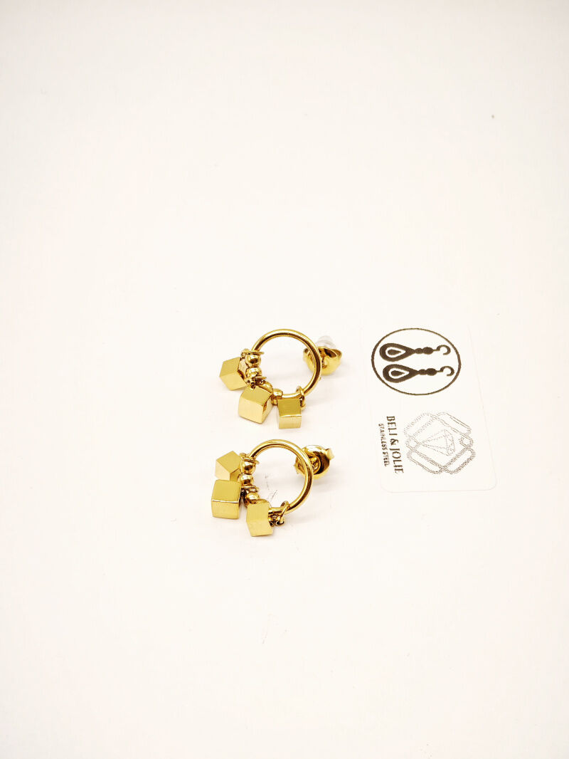 Edelstahl Ohrringe - L38