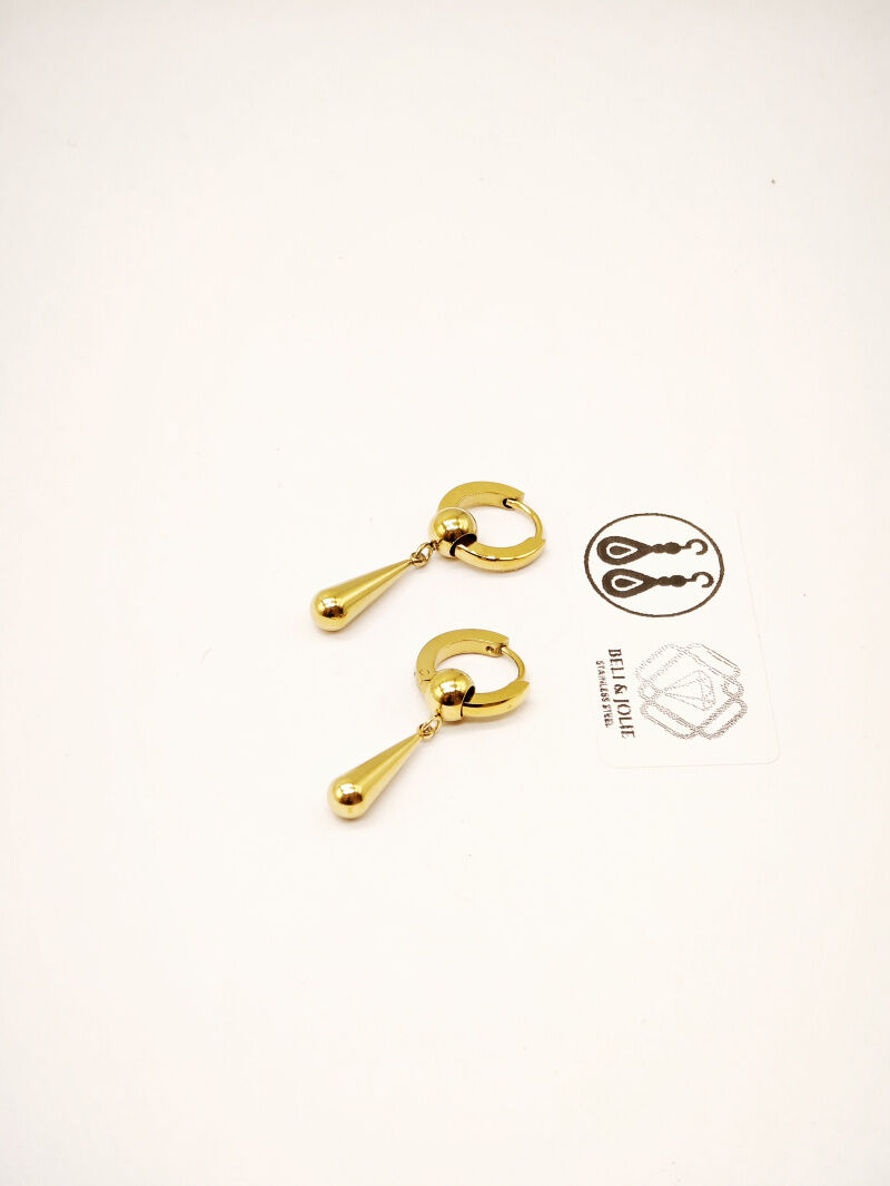 Edelstahl Ohrringe - L39