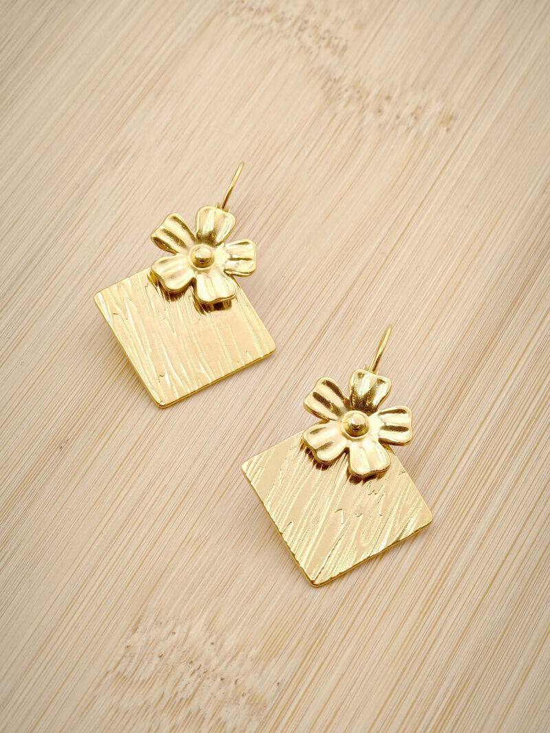 Edelstahl Ohrringe - L69