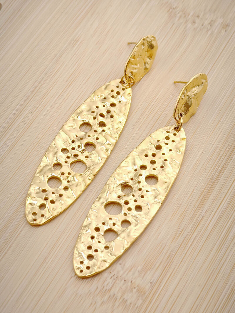 Edelstahl Ohrringe - L73