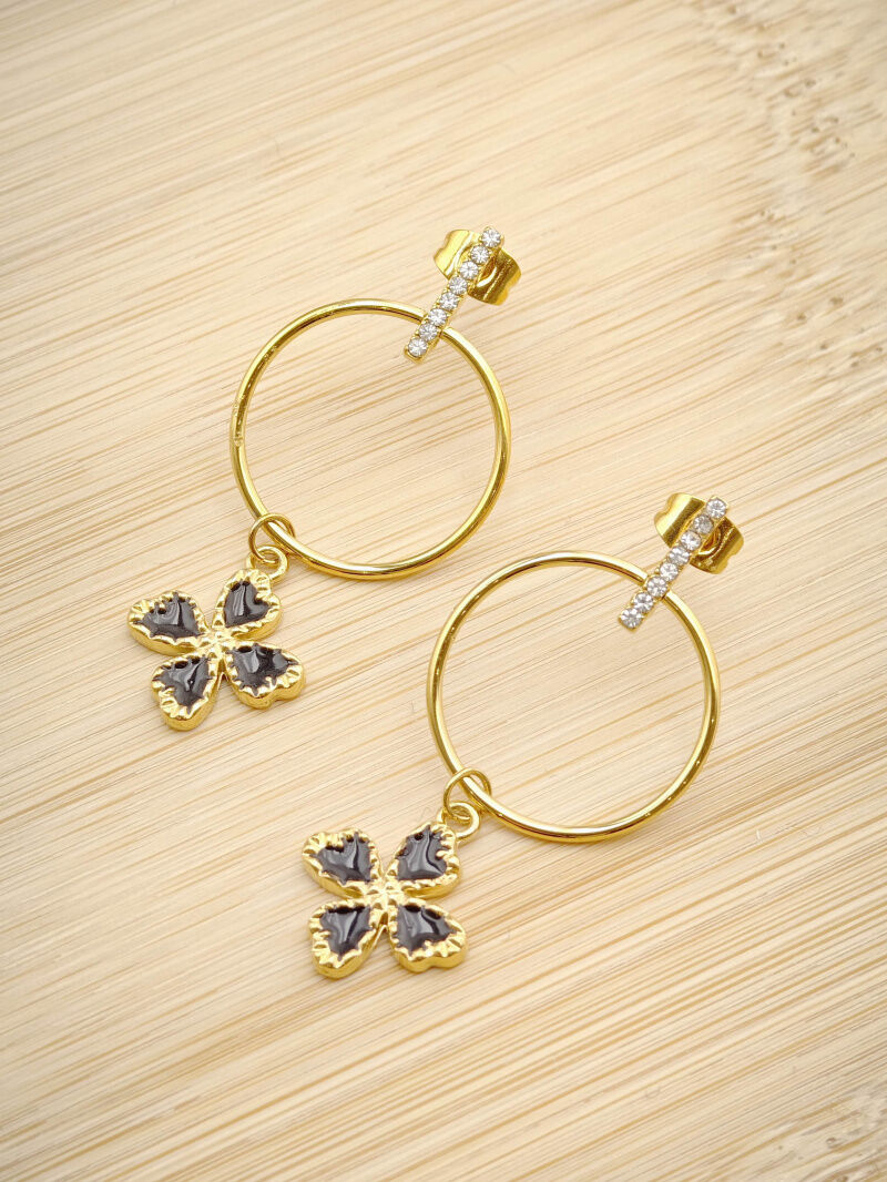 Edelstahl Ohrringe - L76