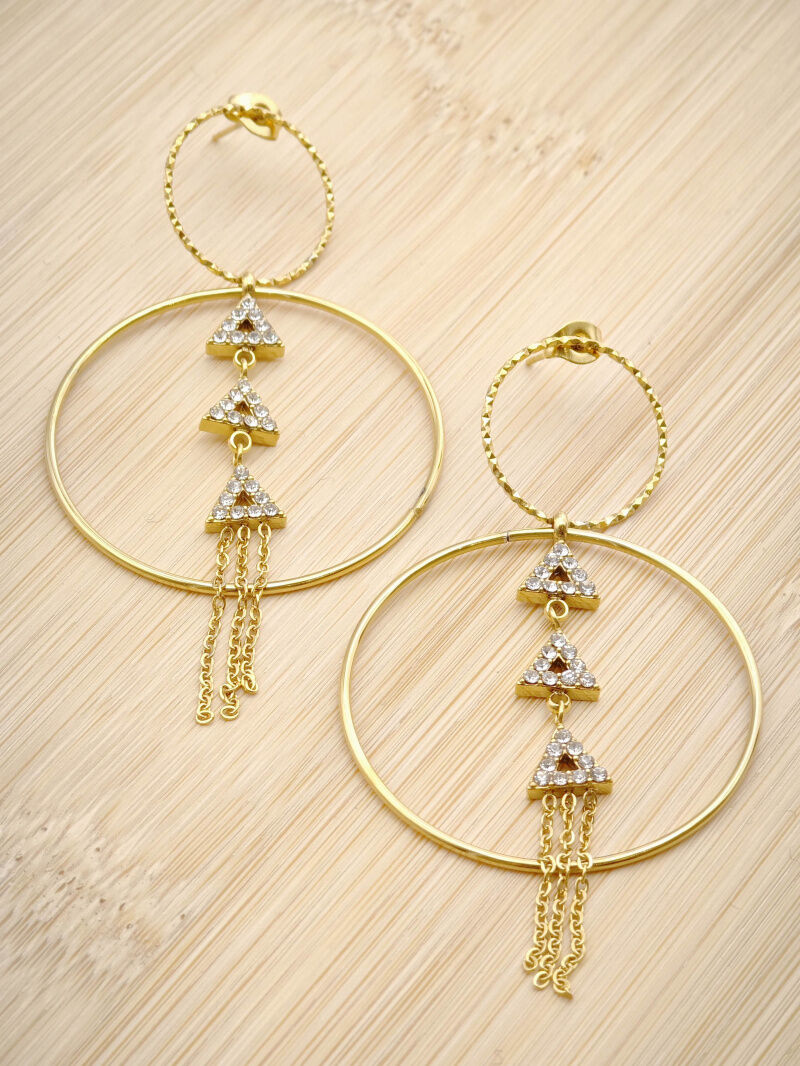 Edelstahl Ohrringe - L82