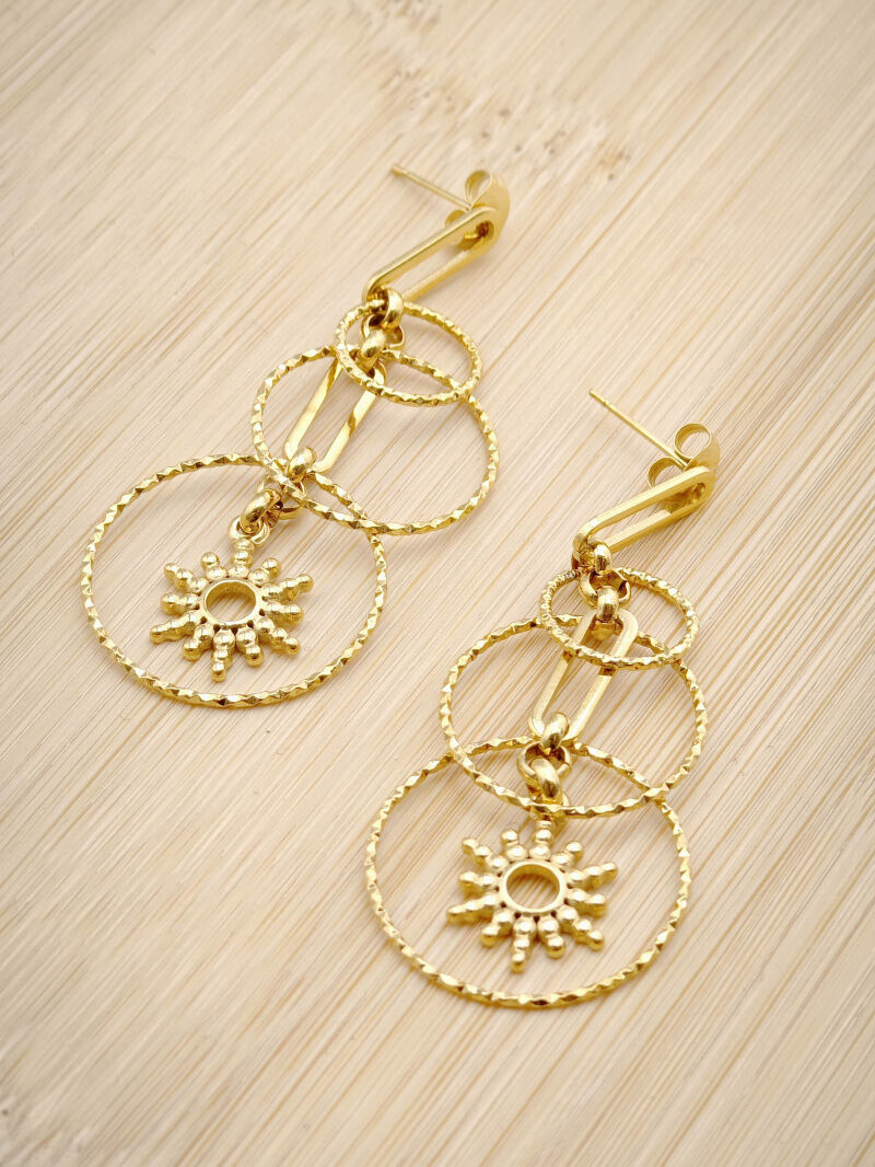 Edelstahl Ohrringe - L86