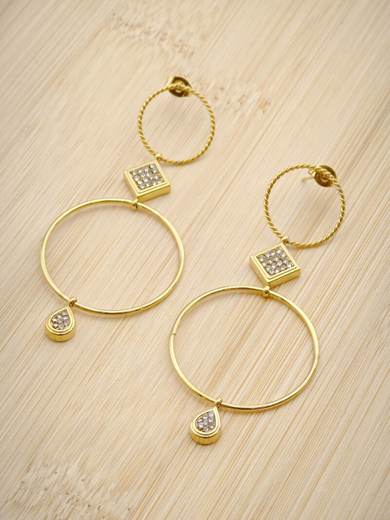 Edelstahlohrringe - L90