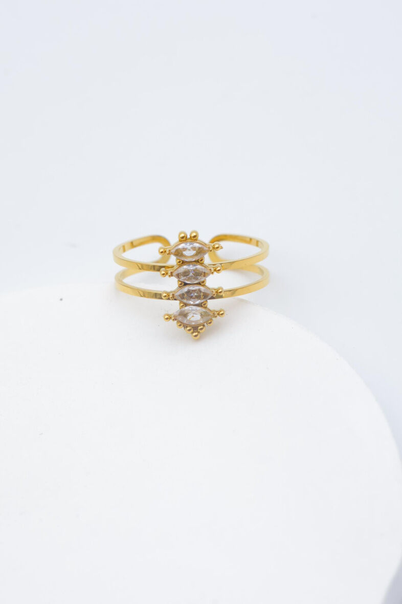 Verstellbarer Edelstahlring - L103