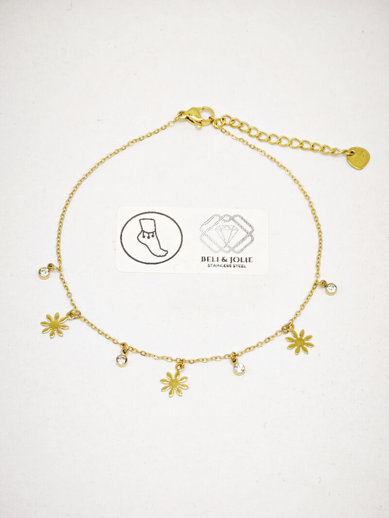 Edelstahl Fußkettchen - M11