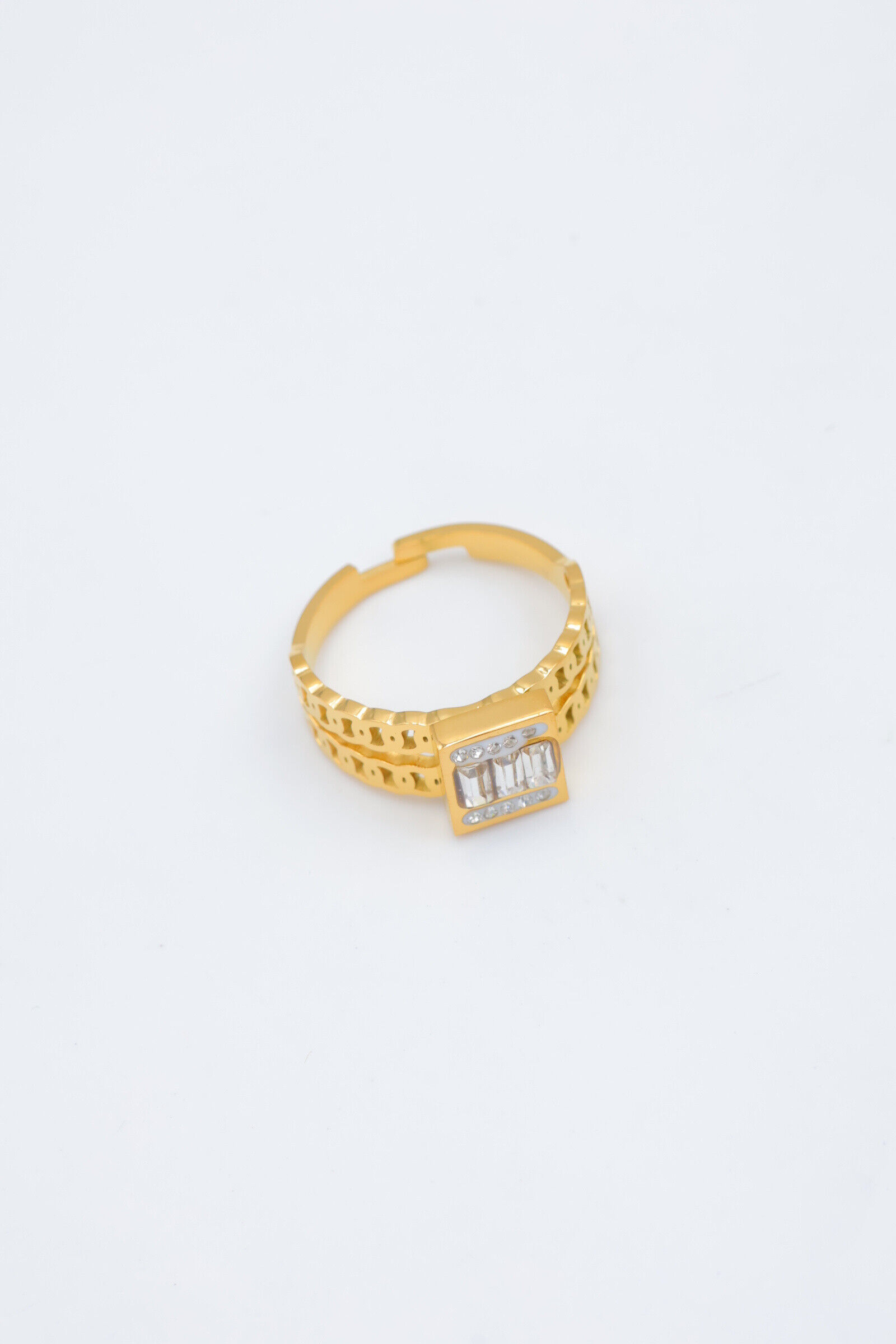 Verstellbarer Edelstahlring - N03