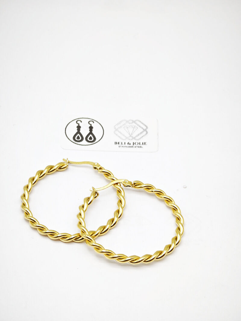 Creolen aus Edelstahl - N114