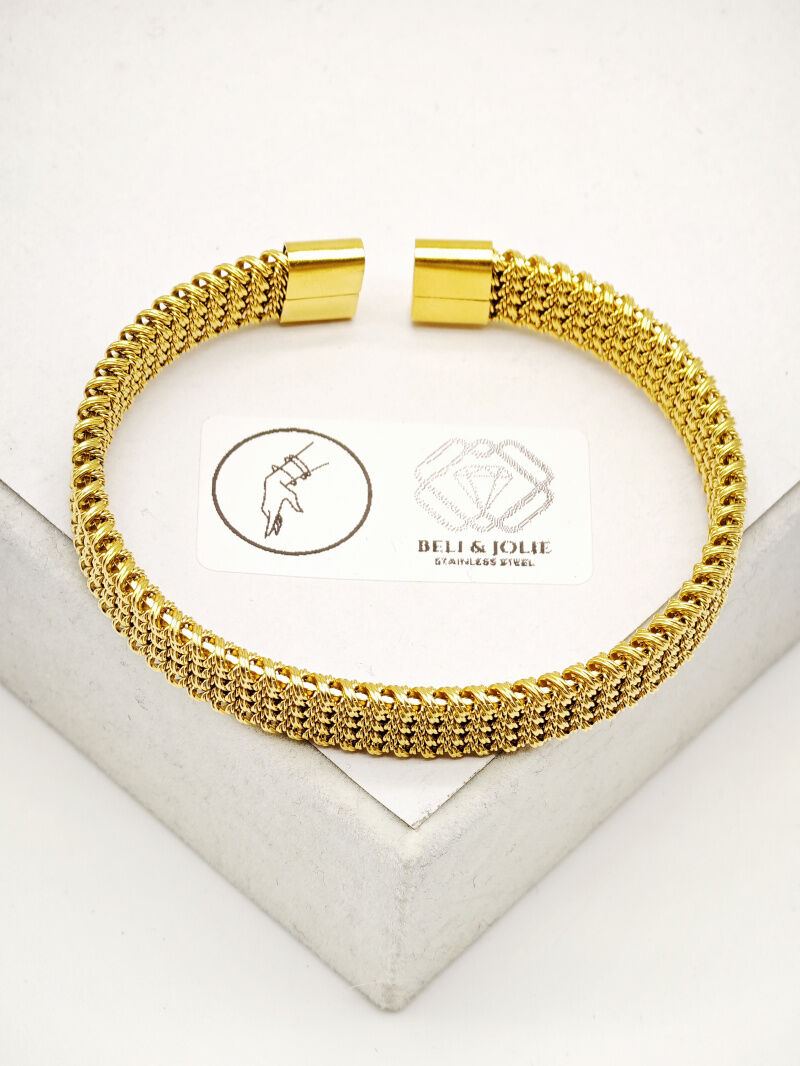 Bracelet jonc en acier inoxydable - N501