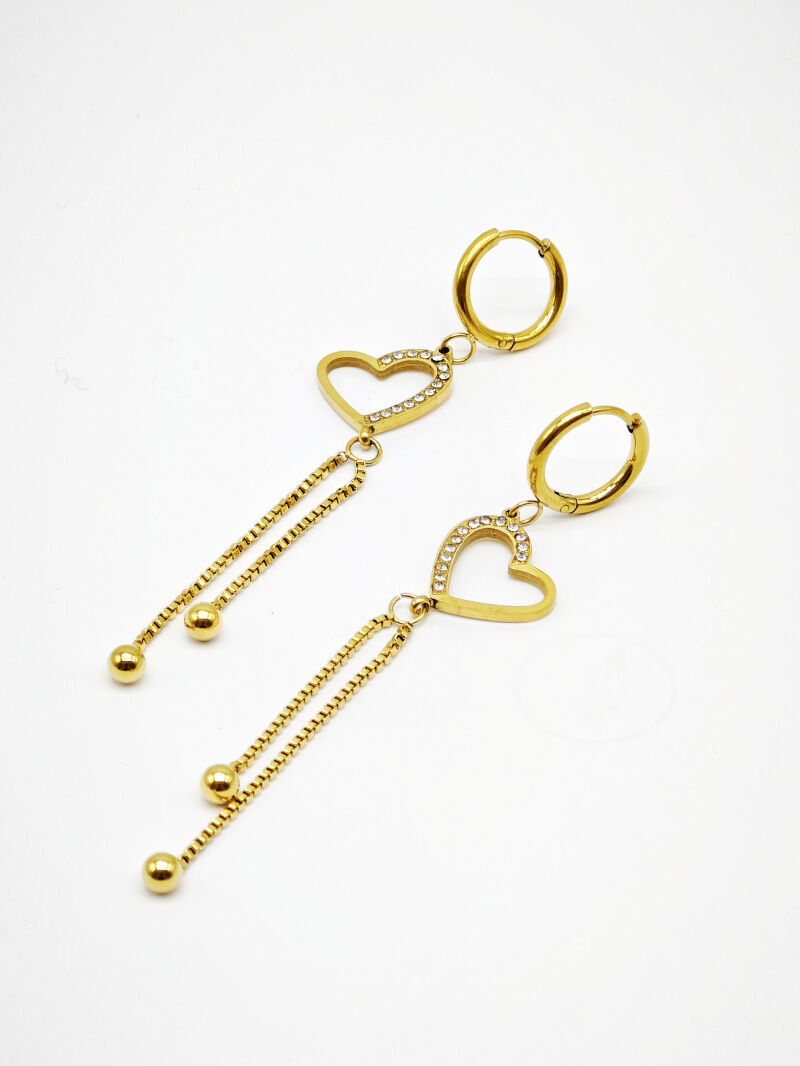 Boucles d'oreilles en acier inoxydable - N524