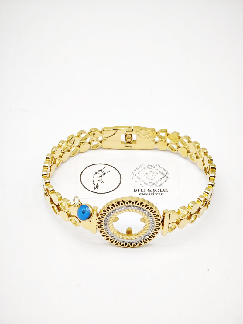 Bracelet jonc en acier inoxydable - N528