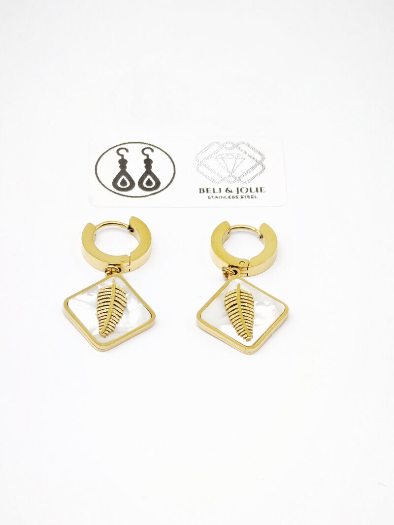 Boucles d'oreilles en acier inoxydable - N530