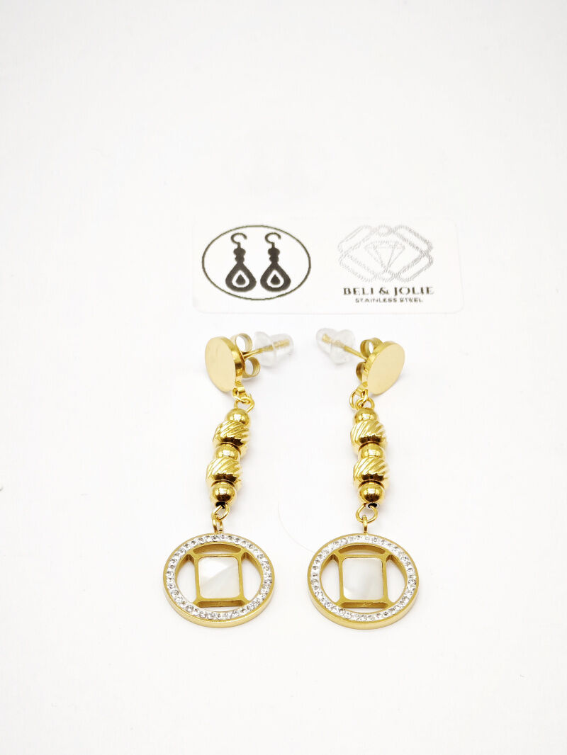 Boucles d'oreilles en acier inoxydable - N533