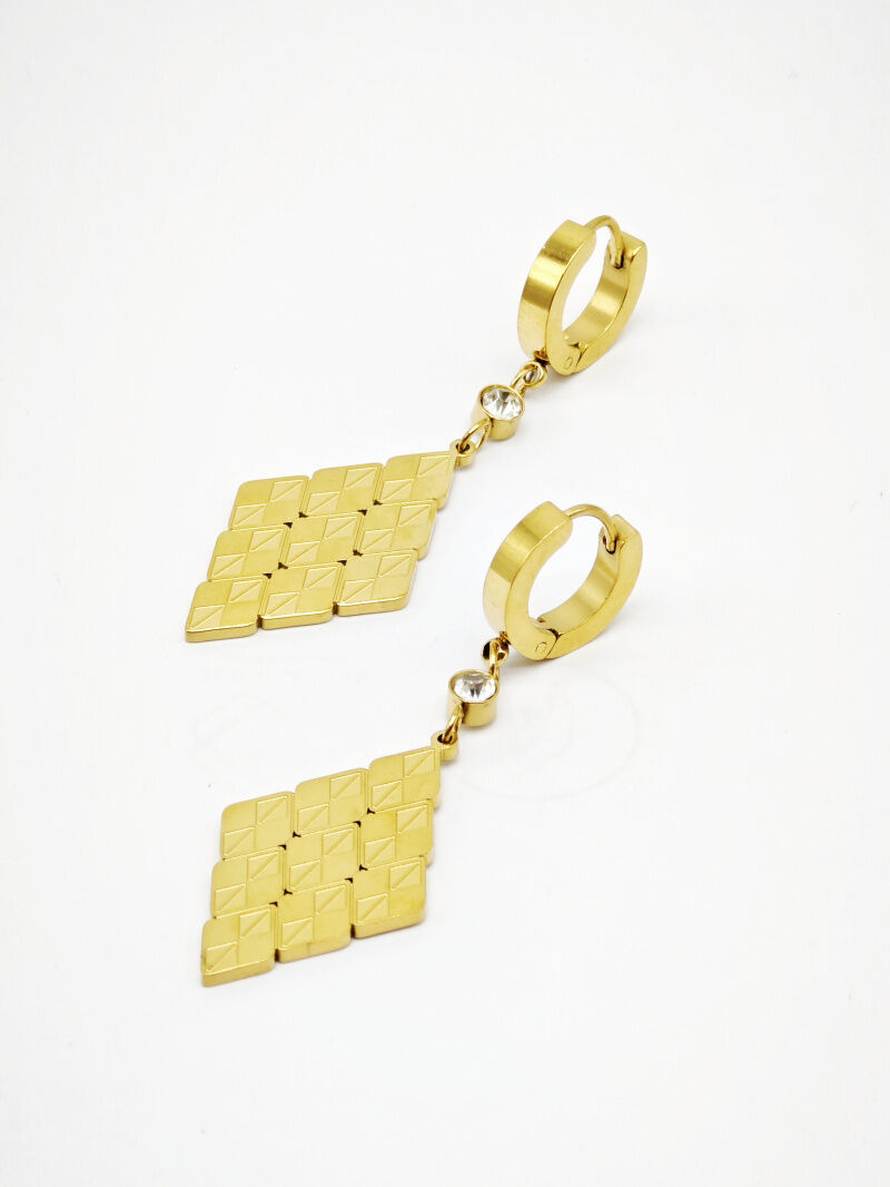 Boucles d'oreilles en acier inoxydable - N534