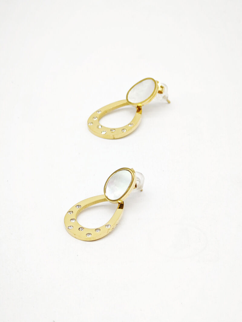 Boucles d'oreilles en acier inoxydable - N537