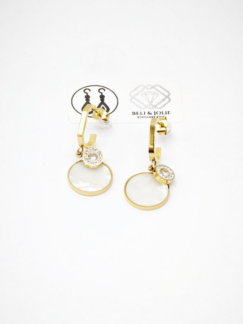 Boucles d'oreilles en acier inoxydable - N538