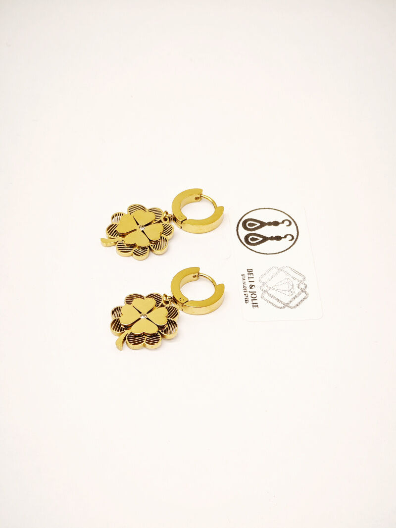 Boucles d'oreilles en acier inoxydable - N544