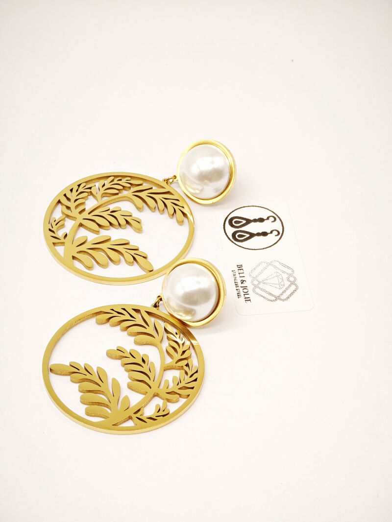 Boucles d'oreilles en acier inoxydable - N546