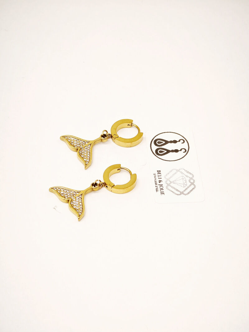 Boucles d'oreilles en acier inoxydable - N548