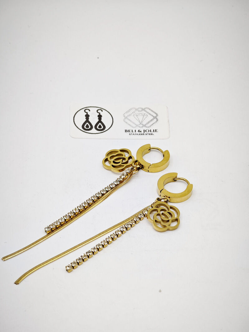 Boucles d'oreilles en acier inoxydable - N551