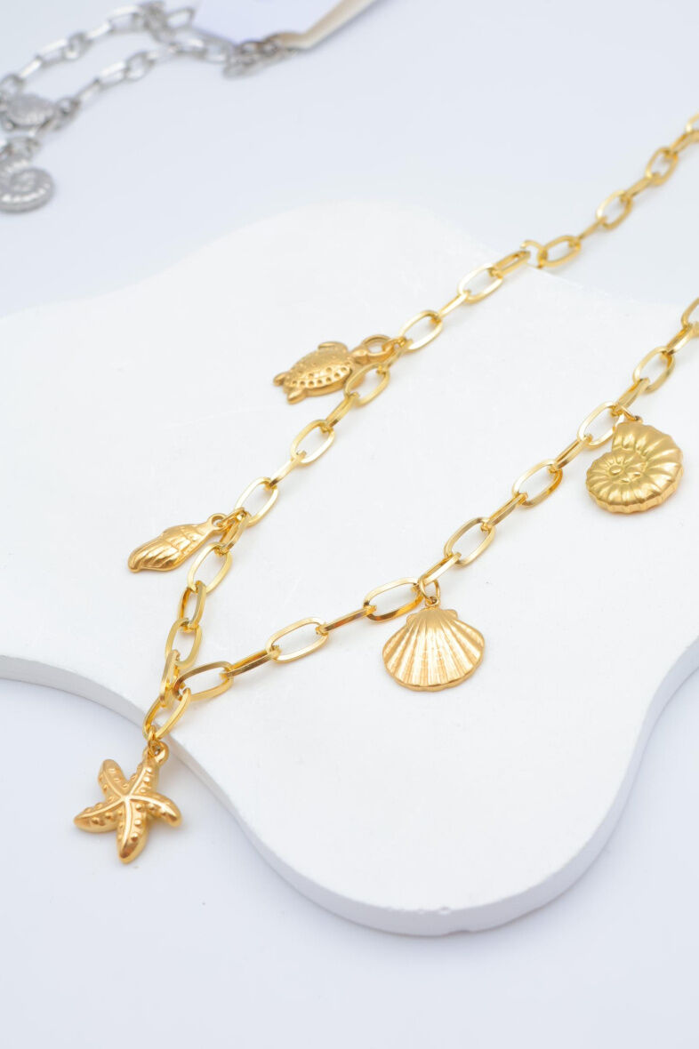 Edelstahl Halskette - N589