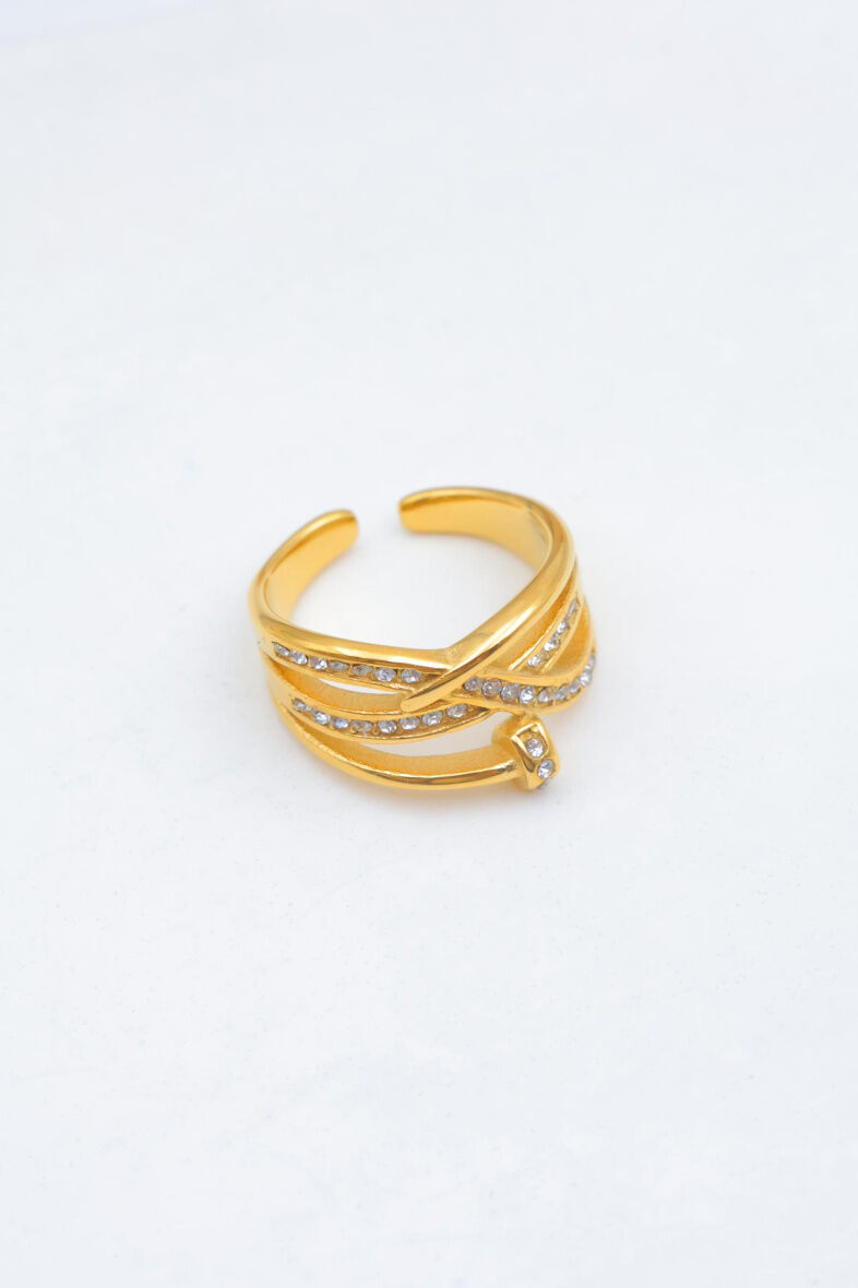 Verstellbarer Edelstahlring - N635