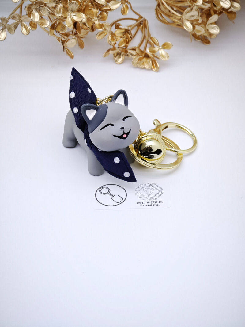 Schlüsselanhänger mit Hund aus Metall - PC8