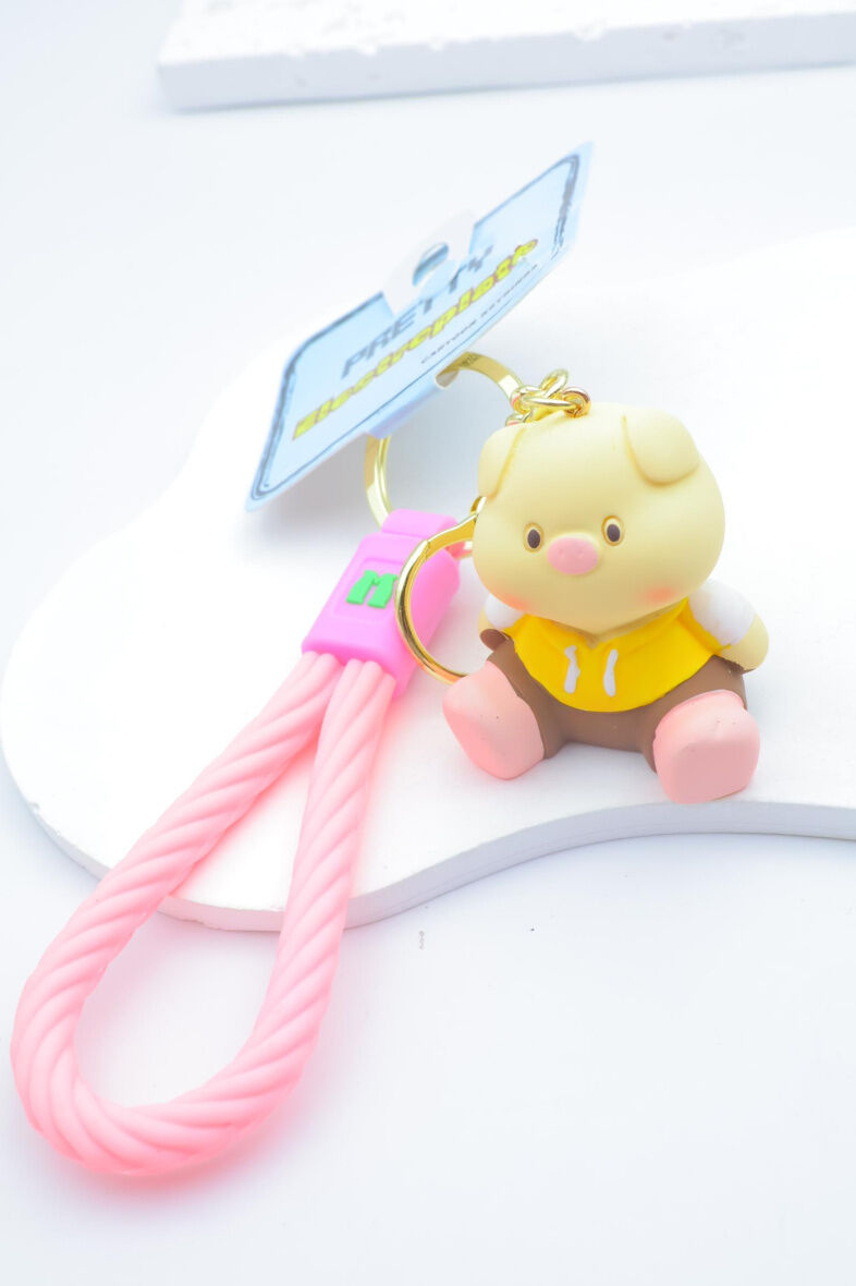 Teddybär-Schlüsselanhänger aus Metall - PC44