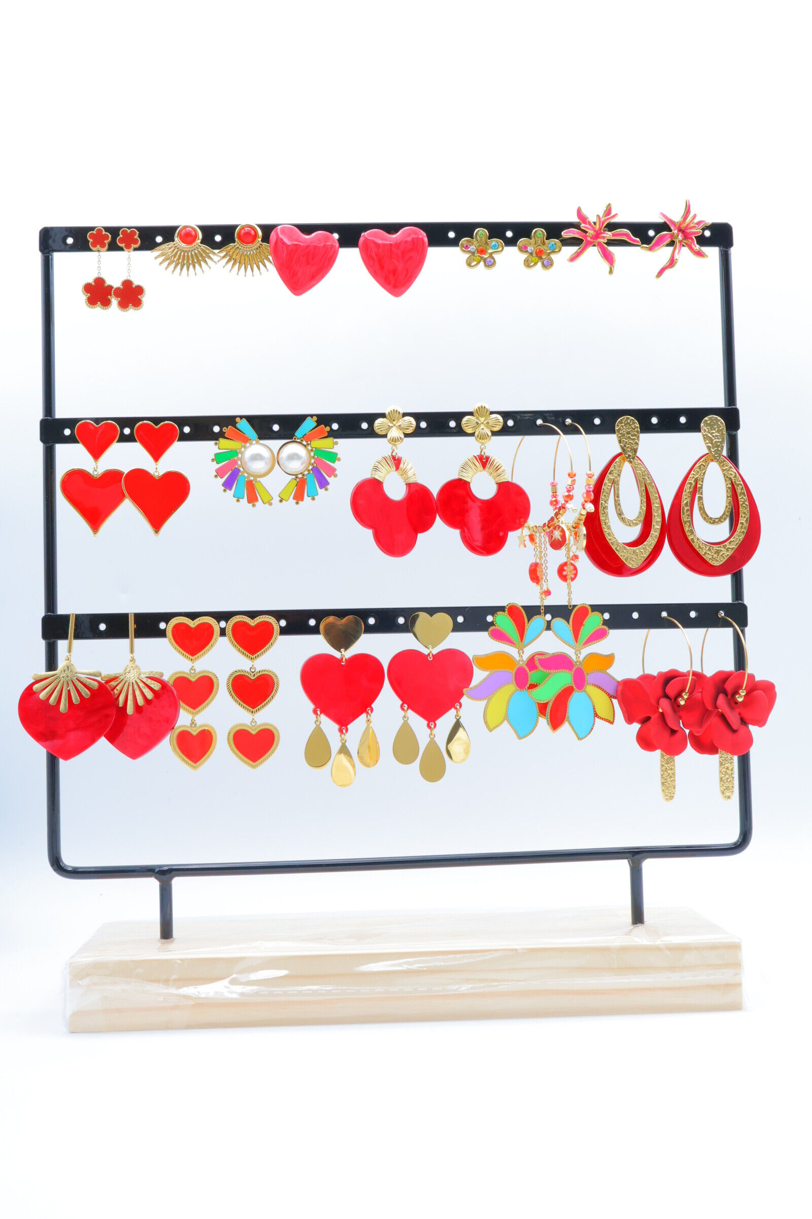 Set mit 15 Ohrringen mit Display - PR73