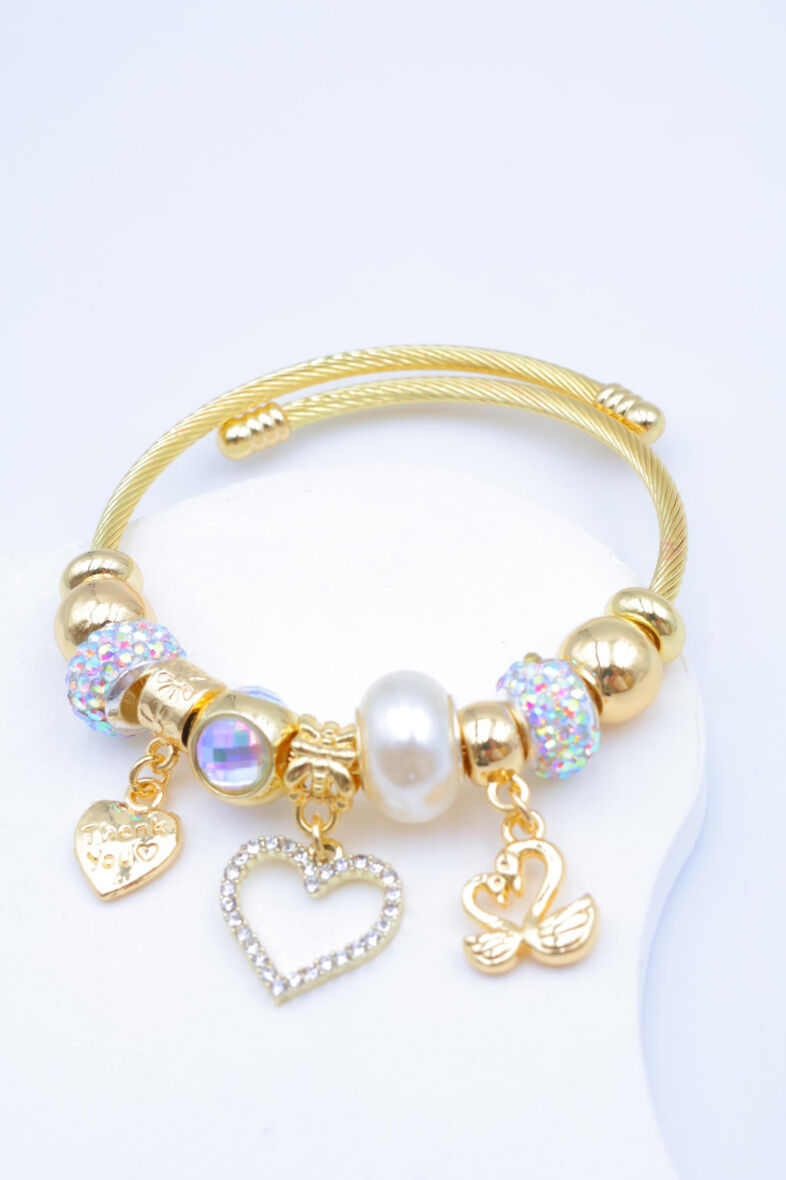 Starres Metall-Charm-Armband - PT58