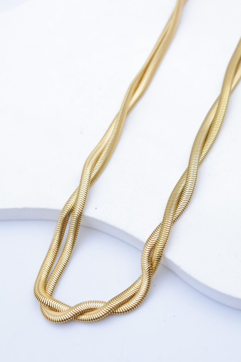 Edelstahl Halskette - Q04