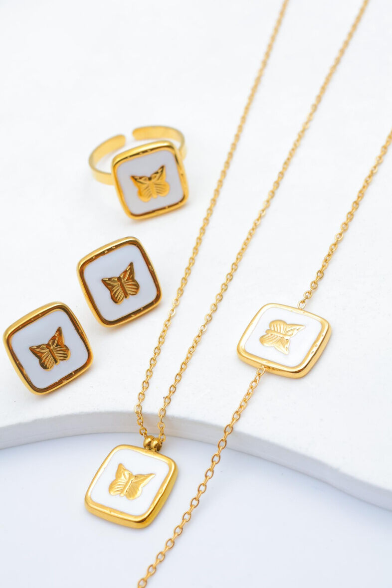 Set di gioielli in acciaio inossidabile - T100E