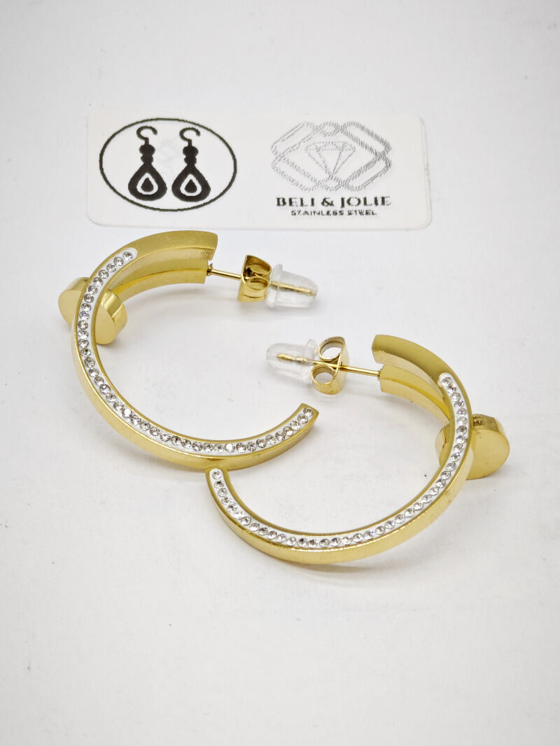 Creolen aus Edelstahl - V08