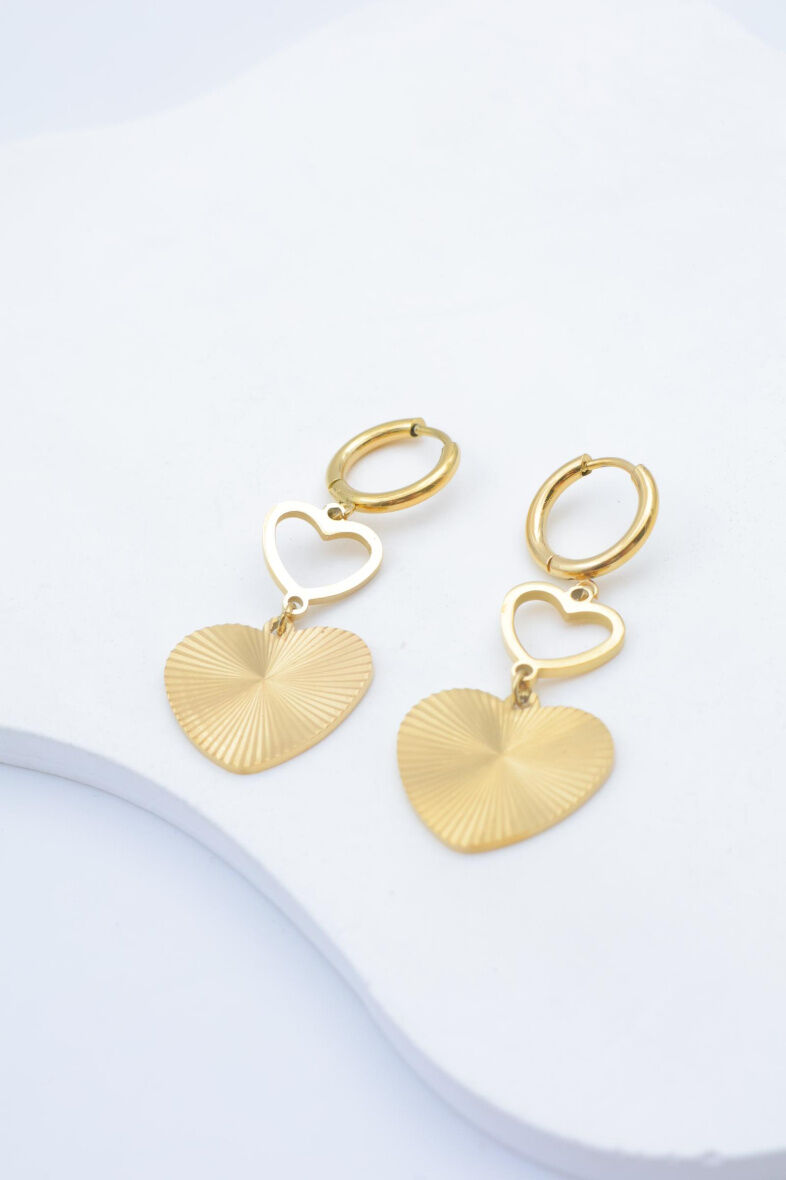 Edelstahl Ohrringe - V11B