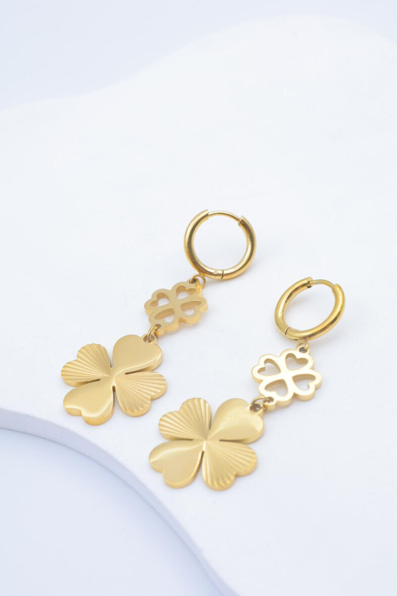 Edelstahl Ohrringe - V12B