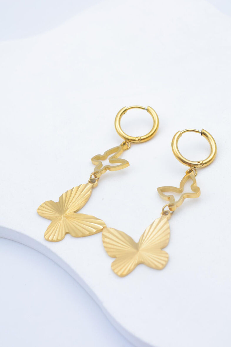 Edelstahl Ohrringe - V13B