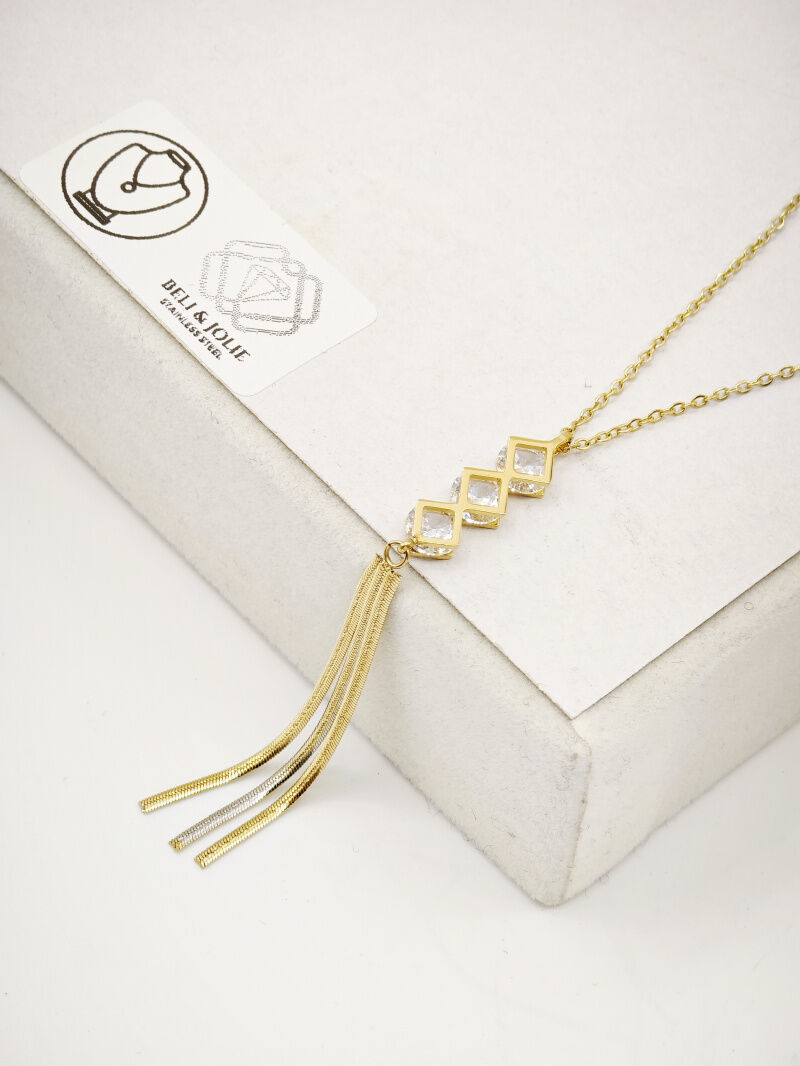 Edelstahl Halskette - V17