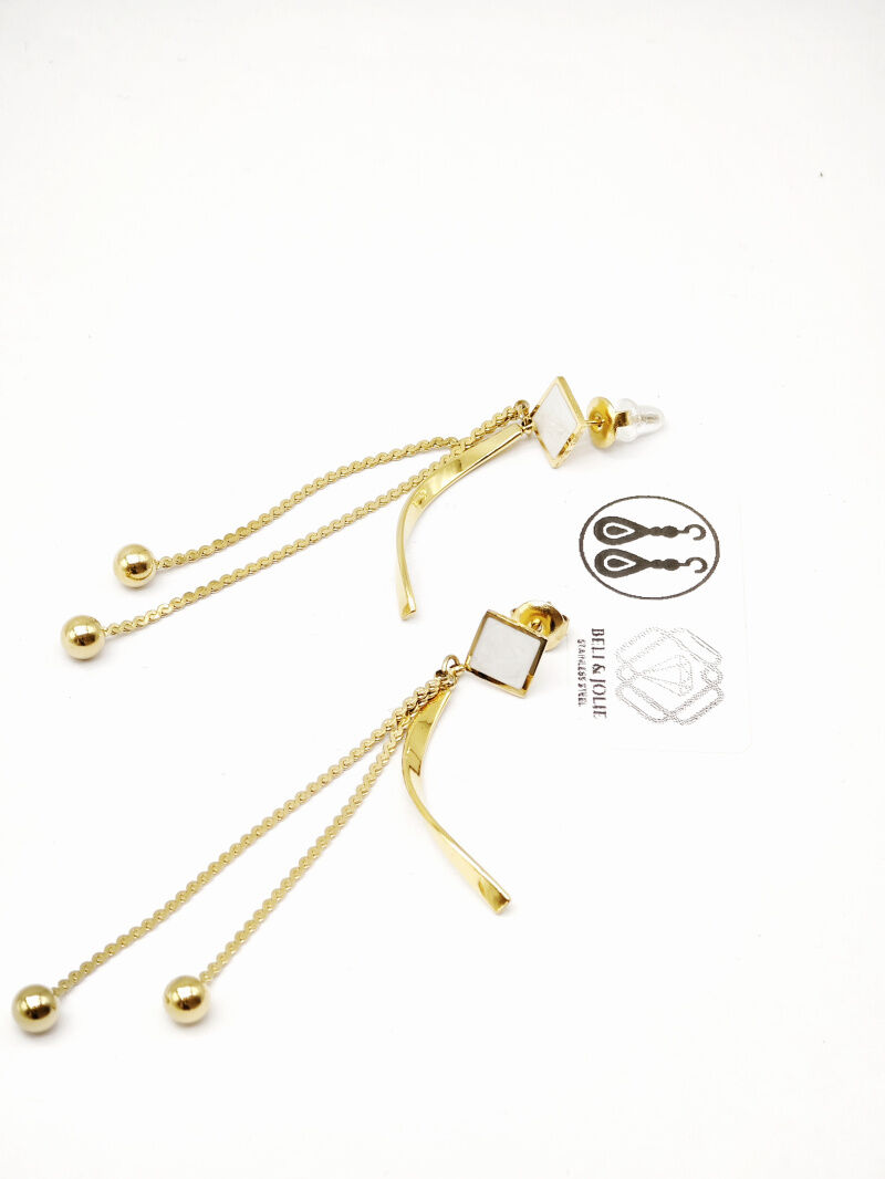 Edelstahl Ohrringe - V20