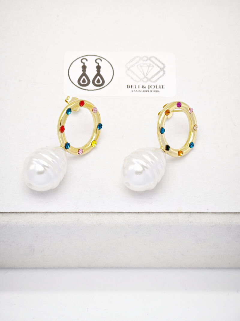 Edelstahl Ohrringe - V24