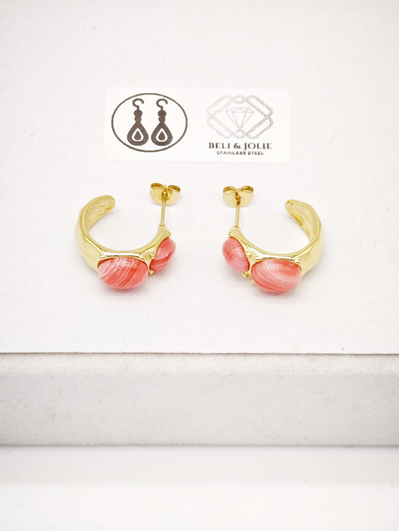 Creolen aus Edelstahl - V28