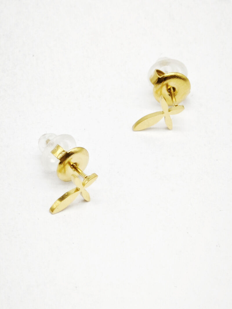 Edelstahl Ohrringe - V41B