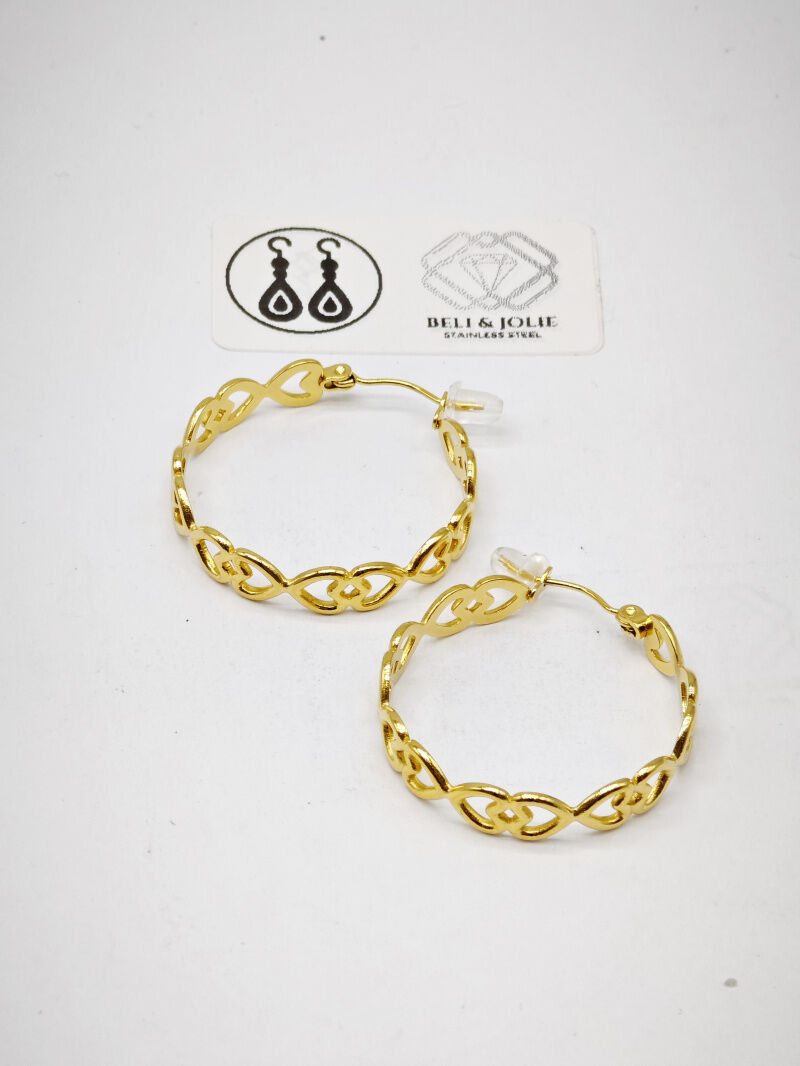 Creolen aus Edelstahl - V103