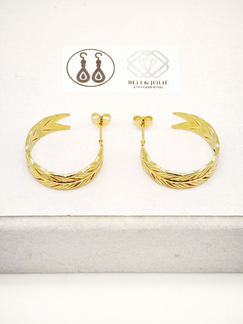 Creolen aus Edelstahl - V104