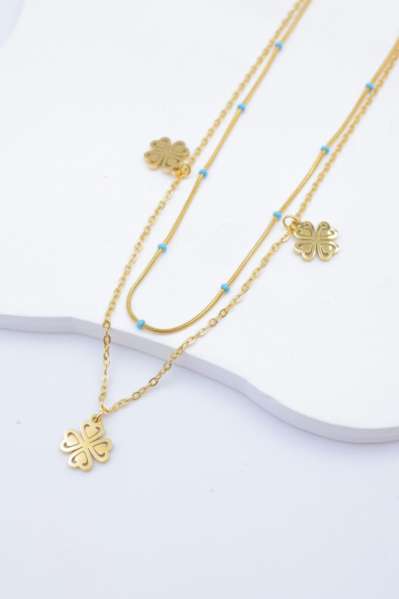 Edelstahl Halskette - V211