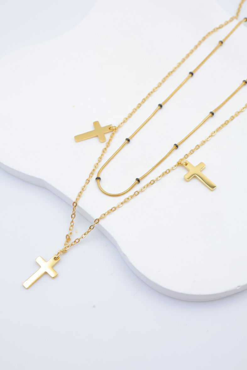 Edelstahl Halskette - V212