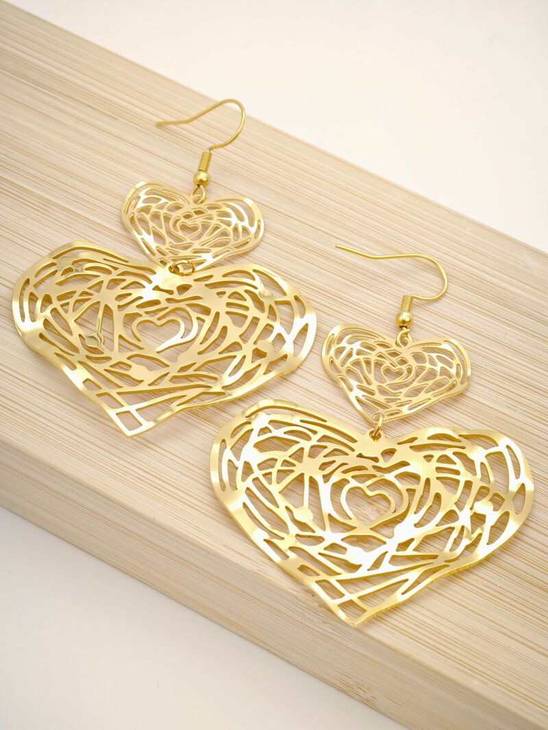 Edelstahl Ohrringe - V280