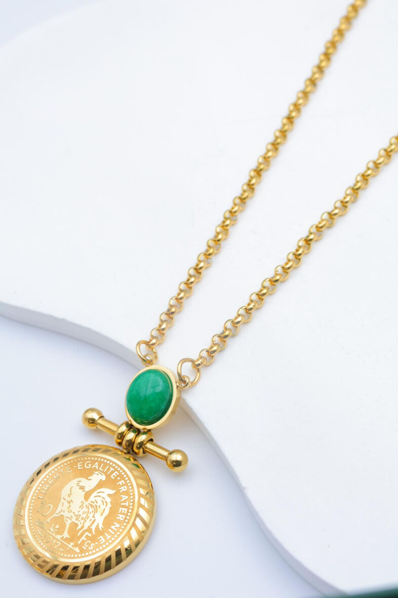 Edelstahl Halskette - V297