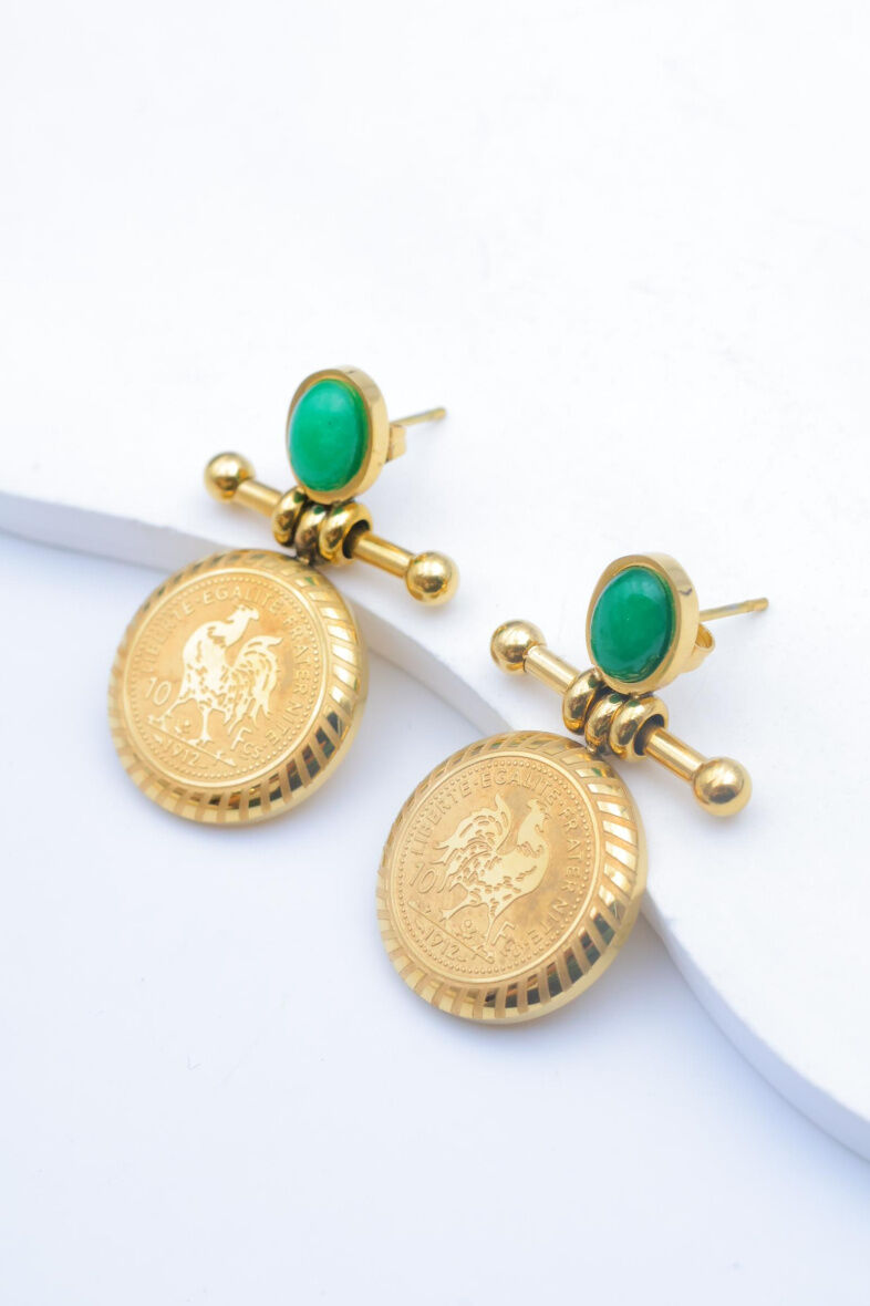 Edelstahl Ohrringe - V298